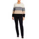 BEIGE SWEATER STRIPES CAPPUCCINO