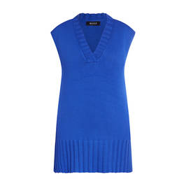 BEIGE KNITTED TANK TOP COBALT - Plus Size Collection