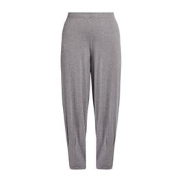 BEIGE STRETCH JERSEY TROUSERS GREY - Plus Size Collection
