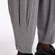 BEIGE STRETCH JERSEY TAPERED TROUSERS GREY