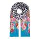 BIJOUX MULTI-COLOUR LEOPARD PRINT SCARF WITH ROSES