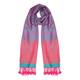 BIJOUX PINK AND BLUE PRINT SCARF