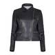 BLUE FROG BLACK LEATHER BIKER JACKET