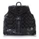 C.L Trading METALLIC Black APPLIQUE BACKPACK