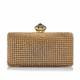 C.L. GOLD DIAMANTE EVENING CLUTCH BAG