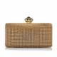 C.L. GOLD DIAMANTE EVENING CLUTCH BAG