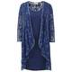 Ann Balon royal blue lace dress & coat