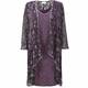 Ann Balon plum lace dress & coat