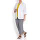 Marina Rinaldi white tailored linen JACKET