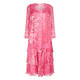 CAPRI GEORGETTE DRESS AND DUSTER COAT FUCHSIA