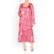 CAPRI GEORGETTE DRESS AND DUSTER COAT FUCHSIA