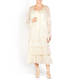 CAPRI GEORGETTE DRESS AND DUSTER COAT BUTTERMILK