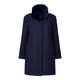 GAIA NAVY TWEED JACKET with LUREX THREAD & DETACHABLE FUR COLLAR