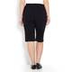 CHALOU black stretch bermuda shorts