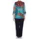 CHALOU Brightly patterned BLOUSE