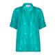 CHALOU turquoise devore SHIRT