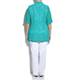 CHALOU turquoise devore SHIRT