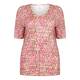 CHALOU pink print T SHIRT