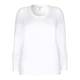 CHALOU long sleeve white jersey TOP