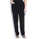 CHALOU black crushed linen TROUSERS