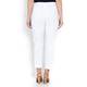 CHALOU white cropped TROUSERS