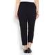 CHALOU black cropped TROUSERS