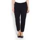 CHALOU black cropped TROUSERS