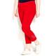CHALOU red embellished-ankle Cropped Trousers