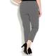 CHALOU Black and White cropped Trousers