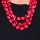 CIMP RED MULTI-STRAND NECKLACE
