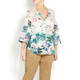 BEIGE LABEL FLORAL PRINT TUNIC