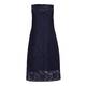Marina Rinaldi navy tulle lace DRESS with opt. sleeves