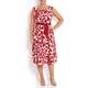 Marina Rinaldi red textured cotton print DRESS