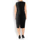 MARINA RINALDI SHEATH DRESS WITH OPTIONAL SLEEVE BLACK