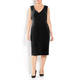 MARINA RINALDI SHEATH DRESS WITH OPTIONAL SLEEVE BLACK