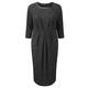 Marina Rinaldi pleat waist marl grey dress