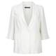 Marina Rinaldi ivory linen tailored blazer jacket