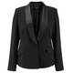 Persona black satin collar tuxedo jacket