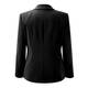 Marina Rinaldi black tailored single button jacket