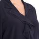 ELENA MIRO DARK NAVY RUFFLE BLOUSE 