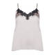 ELENA MIRO SATIN CAMI - OYSTER AND BLACK 