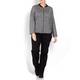 ELENA MIRO GREY BOMBER STYLE LUREX CARDIGAN WITH BLACK DETAIL