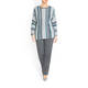 ELENA MIRO LUREX STRIPE SWEATER