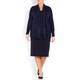 ELENA MIRO NAVY SHAWL COLLAR CARDIGAN WITH LACE DETAIL