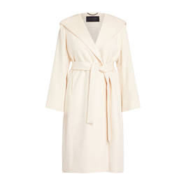 ELENA MIRO DOUBLE FACE COAT IVORY - Plus Size Collection