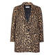 ELENA MIRO LEOPARD PRINT SHORT COAT