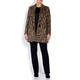 ELENA MIRO LEOPARD PRINT SHORT COAT