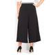 ELENA MIRO black stretch crepe CULOTTES