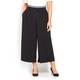 ELENA MIRO black stretch crepe CULOTTES