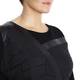 ELENA MIRO BLACK ECO-LEATHER DETAILS SHEATH DRESS